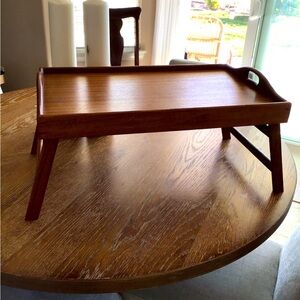 Genu teak breakfast tray
